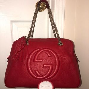 Gucci Soho Shoulder Bag/Double Chain